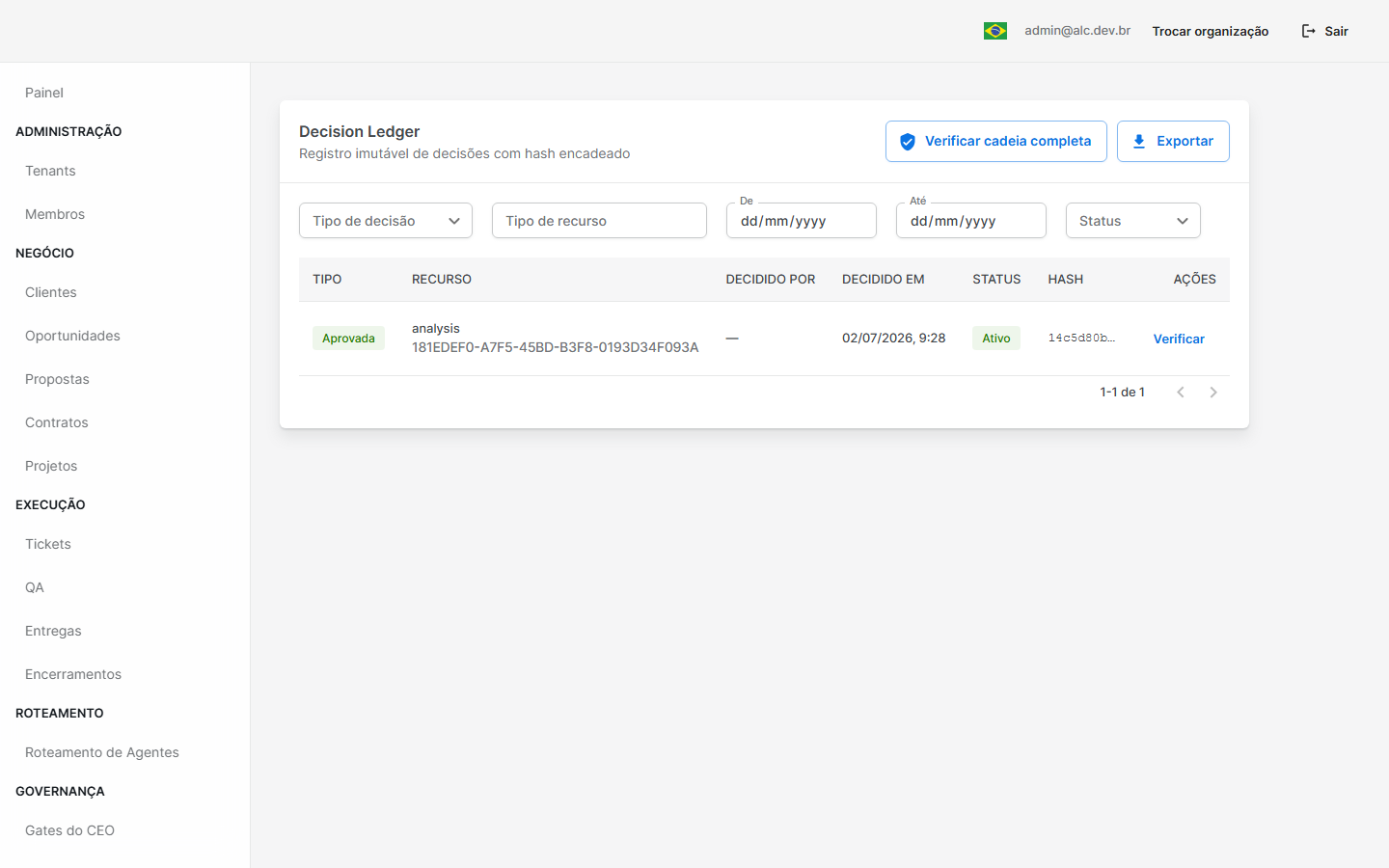 Decision Ledger